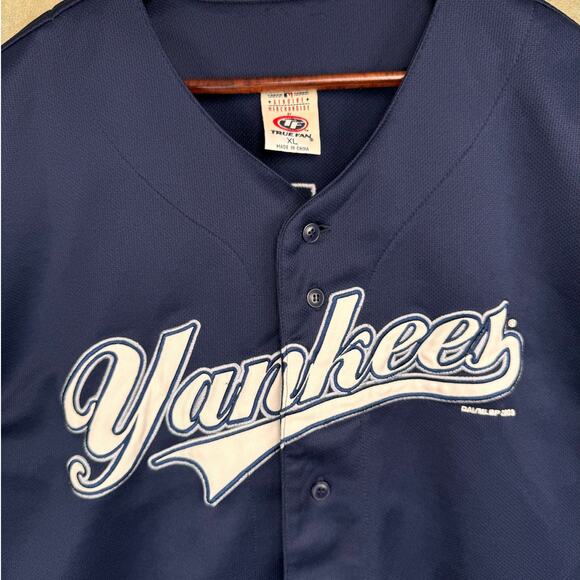 2003 New York Yankees Alfonso Soriano Jersey Sz XL Navy Blue #12 Stitched MLB - Picture 8 of 11